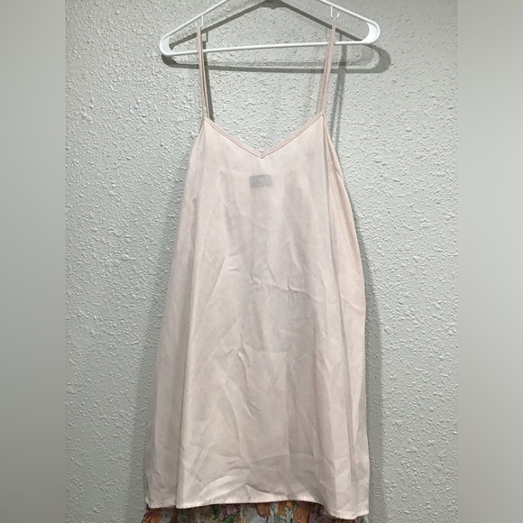 Fate: With Love Orange Floral Mini Dress Size M NWT Pink Long Sleeve Ruffle Boho - Picture 12 of 13